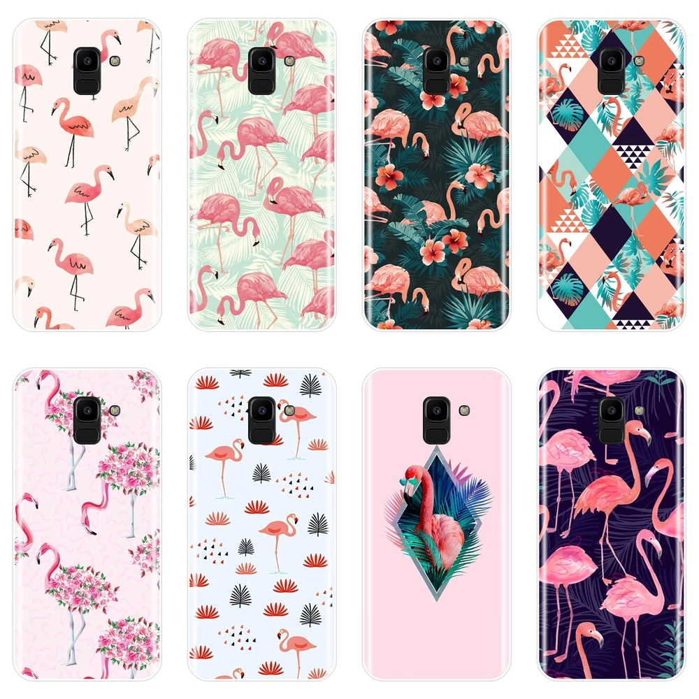 

Fashion Flamingo Phone Case For Samsung Galaxy J3 J5 J7 2016 2017 2018 J4 J6 J8 Plus J2 J5 J7 Prime Silicone Soft Back Cover