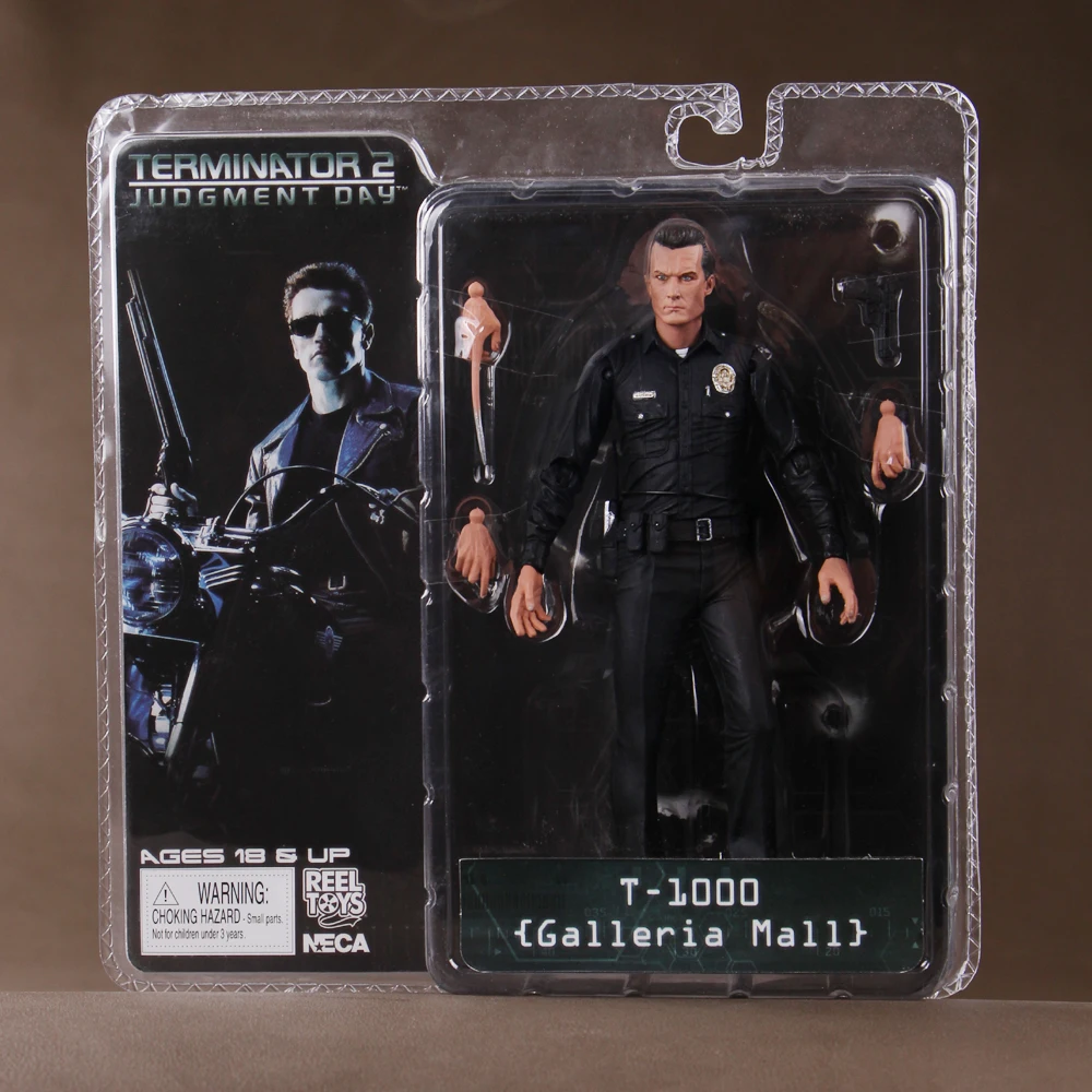 NECA Terminator Action Figure T1000 Гигроскопическая модель из ПВХ 7 дюймов 18 см MVFG132 с бесплатной