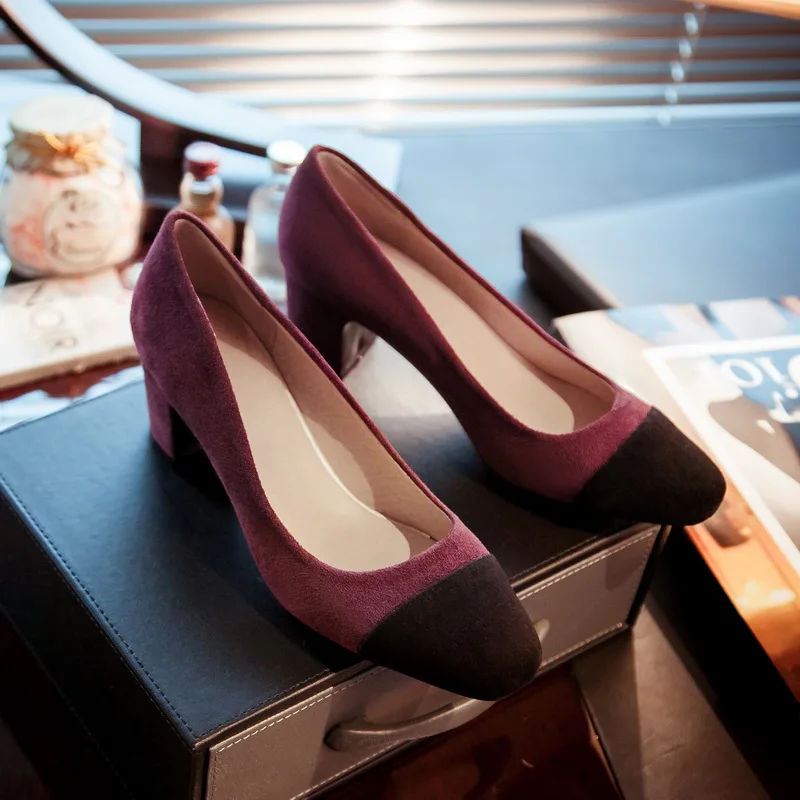 ZawsThia/; фирменные туфли-лодочки с круглым носком в стиле пэчворк; женская обувь; модные туфли на высоком каблуке-шпильке; деловая женская обувь