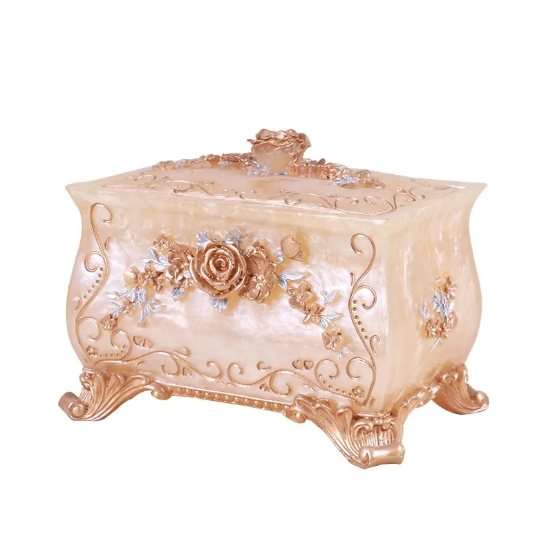 makeup organizer New European Luxury Jewelry Box Creative Jewelry Box Square Cosmetics Receiving Box Storage Box Fashion Package