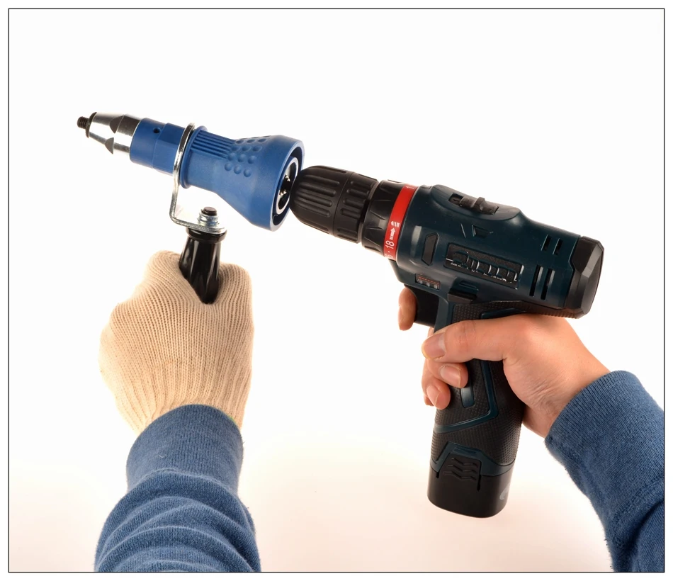 MXITA Rivet Nut Tool AdaptoM6-M8-M10 Electricity Rivet Nut Tool Adapter Cordless Drill Adapter Gun Battery Riveter