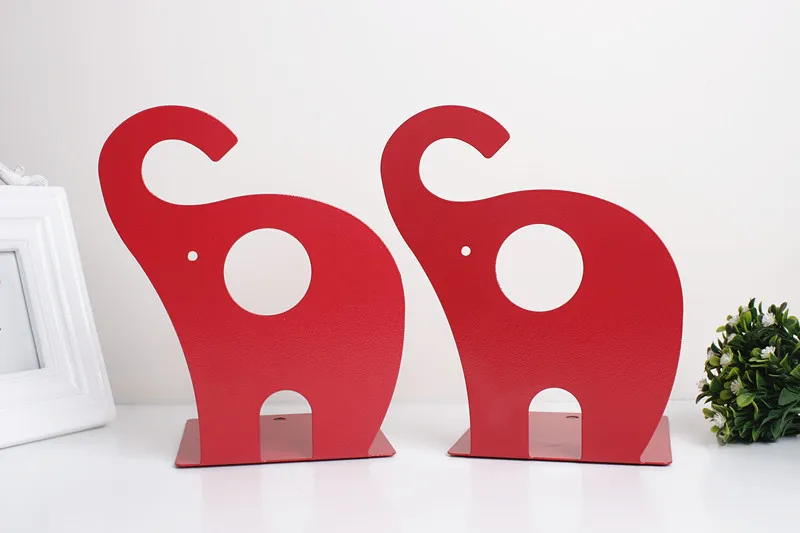 Girafa e Elefante Estande dos Desenhos Animados de Metal Novo Bonito Livro Estante Leitura Titular Prateleira 2 Pçs - Set 11 Cheap Sup. livro