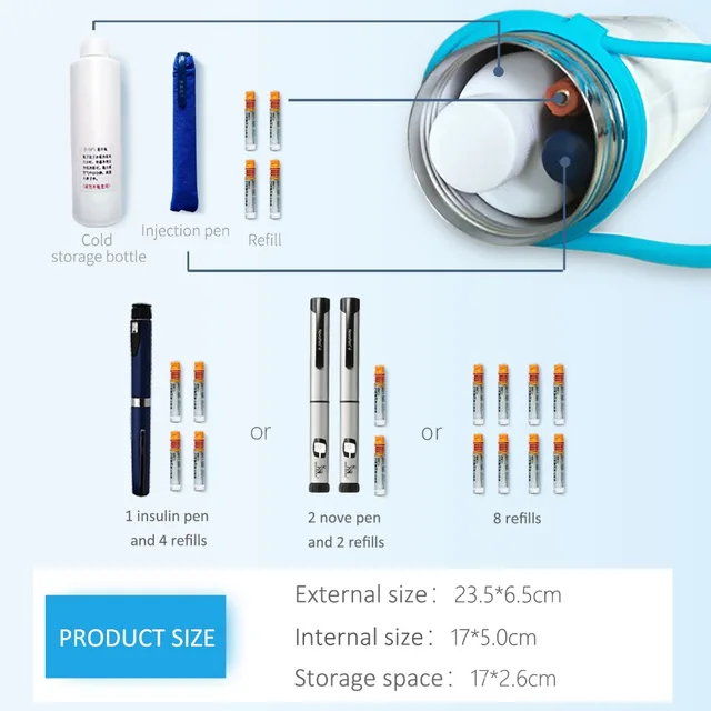 High Quality Mini Fridge Insulin Cooler Bag Vaccine Cooler Cup Smart Display Medicine Storage Box Mini Refrigerator