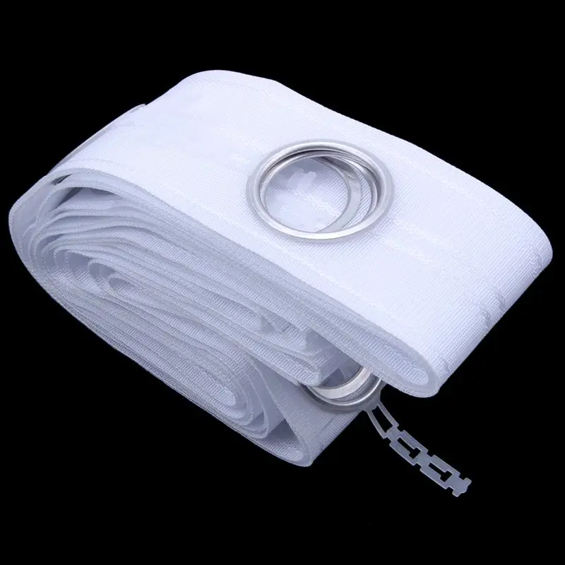 

5M Eyelet Curtain Tape 40 Rings Accessories Sewing Silver Curtains Blinds New