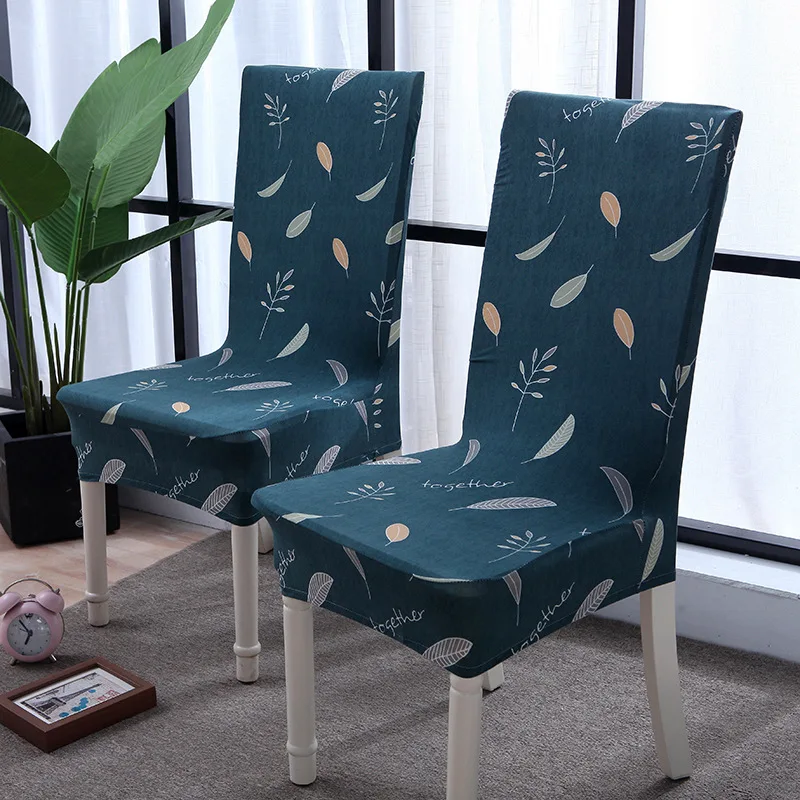 

Butterfly Printing Dining Chair Cover Spandex Elastic Chair Protector Slipcover Removable Dustproof Decorative Seat Case