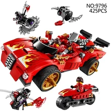 425 pcs Montado 70727 Decool Ninja Modelo Do Carro brinquedos do bebê Blocos de Construção Compatível Mini personagens Tijolos Brinquedos para crianças presente