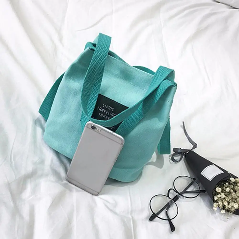 الفتيات الإناث إلكتروني طباعة الكتف رسول دلو حقائب النساء قماش صغيرة التسوق عارضة Crossbody أعلى-حقائب بيد