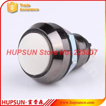 

10pc waterproof metal red button 12mm latching push button switch starter locking button switch