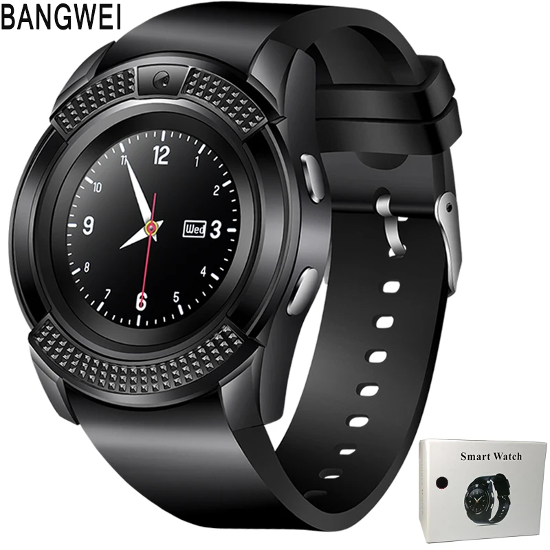 BANBANGWEI Men Women Smart Watch WristWatch Support With Camera Bluetooth SIM TF Card Smartwatch For Android Phone Couple Watch