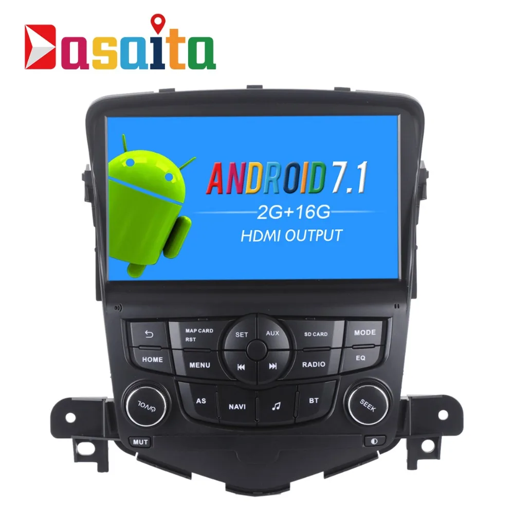 Dasaita " Android 9,0 Автомобильный gps плеер Navi для Chevrolet Cruze 2008-2011 с 2G+ 16G четырехъядерный авто стерео радио мультимедиа