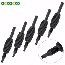 30 шт) 9FT одноразовая Нескользящая трубка рукоятки машинки для татуировок-черный(30 шт