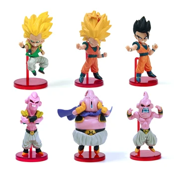 

6pcs Dragon ball Z Kai Action Figure Son Gokou Gohan Goten Buu Ubu Budokai PVC Model Japanese Anime Figure Dragonball Z Kai Toy