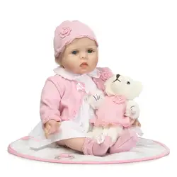 DollMai силиконовые куклы reborn baby 22 дюймов 55 см bebes reborn Девочка принцесса малыш куклы soft touch alive детская игрушка подарок bonecas