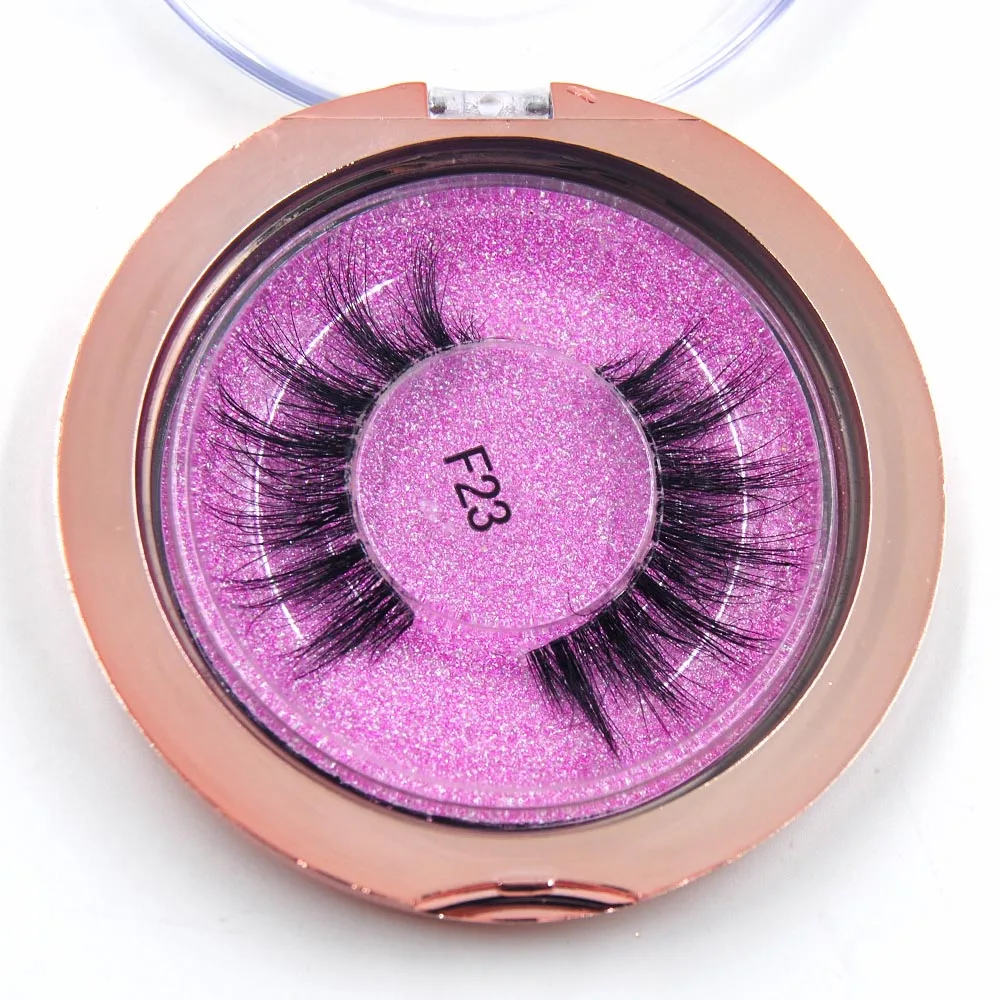 

1 pair natural long daily 3D mink eyelashes high quality soft reuseble 10-25times false lashes eye extrention makeup tool