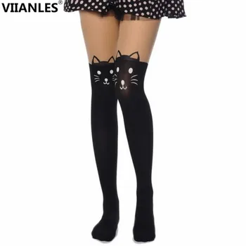 

VIIANLES Women Tights Sexy Pantyhose Hot Stockings Pattern Printed Tattoo Stocking Thin Pantyhose Girl 21 Styles Dropshipping