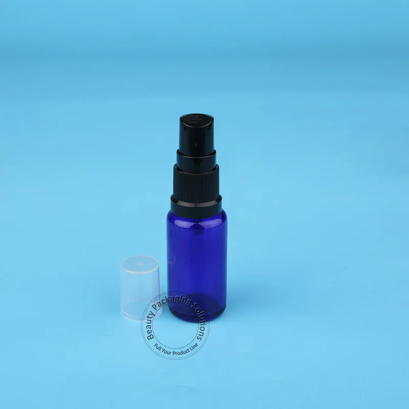 Promotion 15ml 10pcs/Lot Blue Glass Spray Bottle Perfume Jar Small 1/2