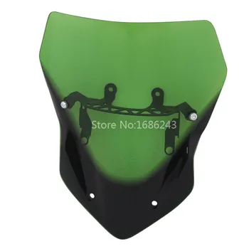 

Green Windshield Windscreen Air Deflector W/ Bracket for Kawasaki Z900 2017-up