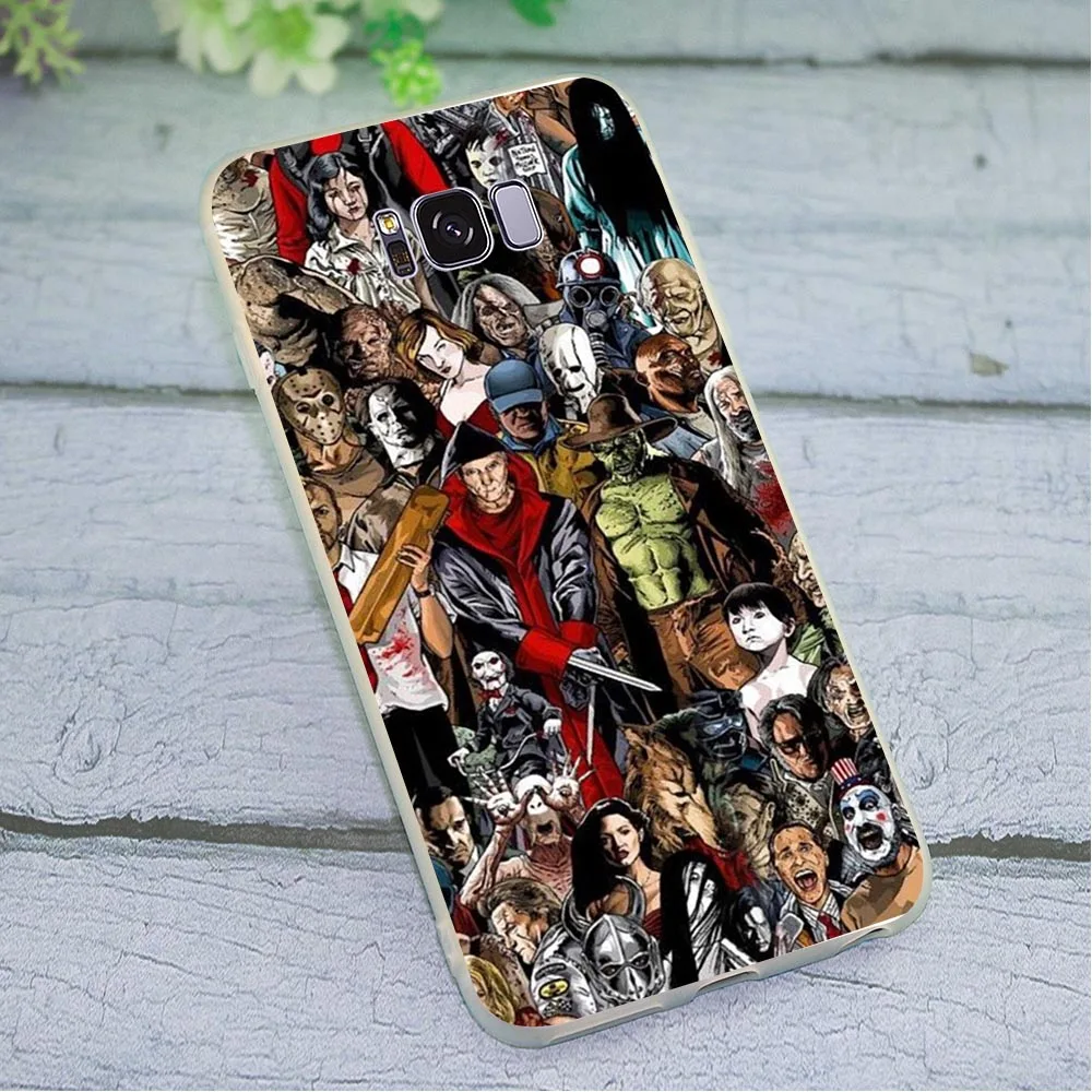 

Silicone Case for Samsung Galaxy A5 2017 Horror Collection Phone Cover for A6 A7 2018 A8 A9 A10 A20 A30 A40 A50 A70 J3 J5 J6 J7