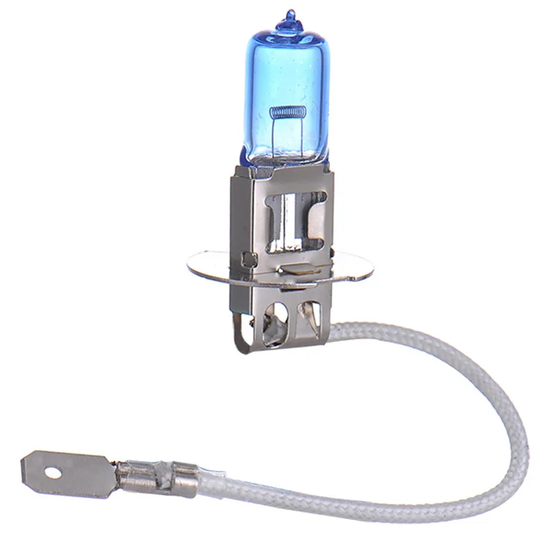 2 Pieces 12V 55W H3 HeadLight Lamp Xenon Dark Blue Glass Replacement