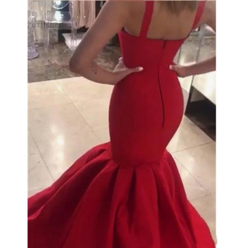 Платье для выпускного вечера темно-красный платье vestido de gala сексуальные платья на выпускной с вырезом сердечко голой спине русалка