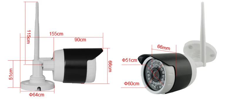 CCDCAM 8CH 720 P inalámbrico NVR Kit IR visión nocturna Mini juego de cámara Wifi con disco duro co