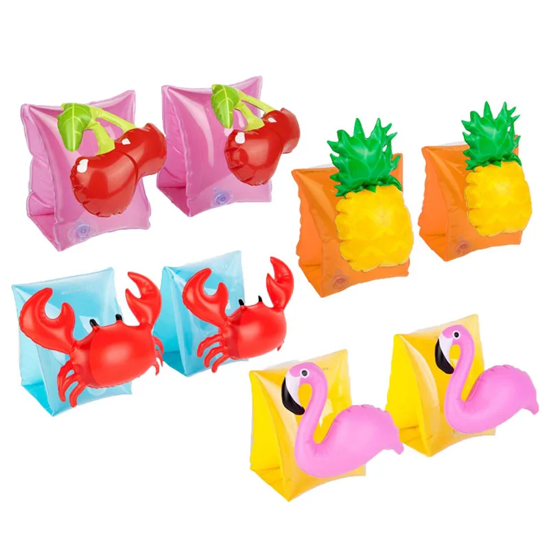 Swimming Arm Ring Pink Inflatable Flamingo Beach Toy Kids Flotation Arm