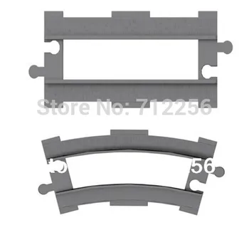 

Funlock Duplo Building Blocks 16pcs Railway Straight and Round Parts Toys Train Tracks Assemble Bricks for Kids Children