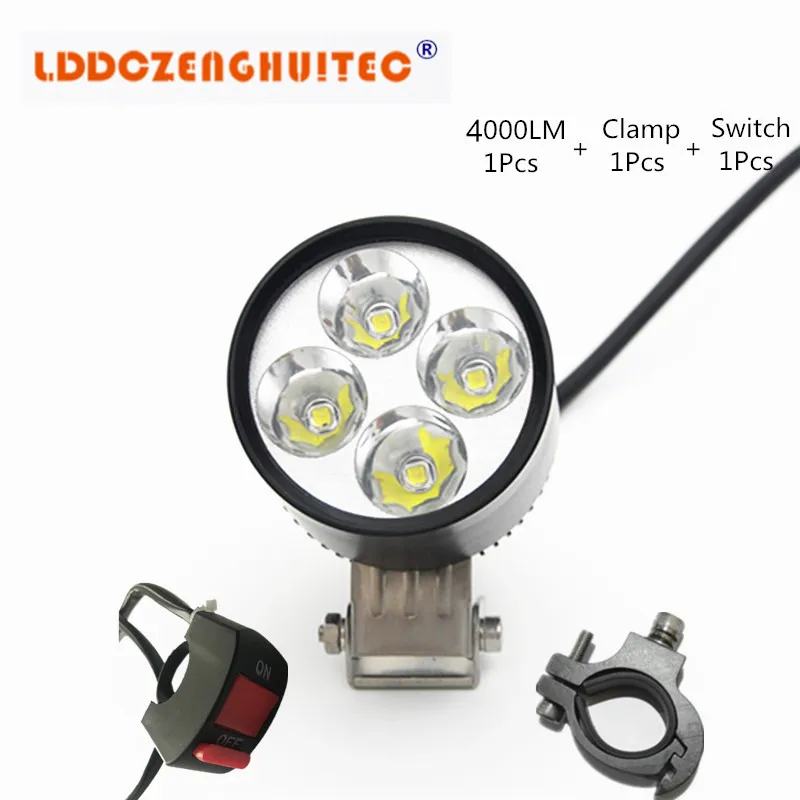 

12v 40w Led Motorcycle Fog Spot Light Upper Low Beam Flash Head Lamp Waterproof Bulb Auxiliary lamp for Motorcycle, ATV, Car