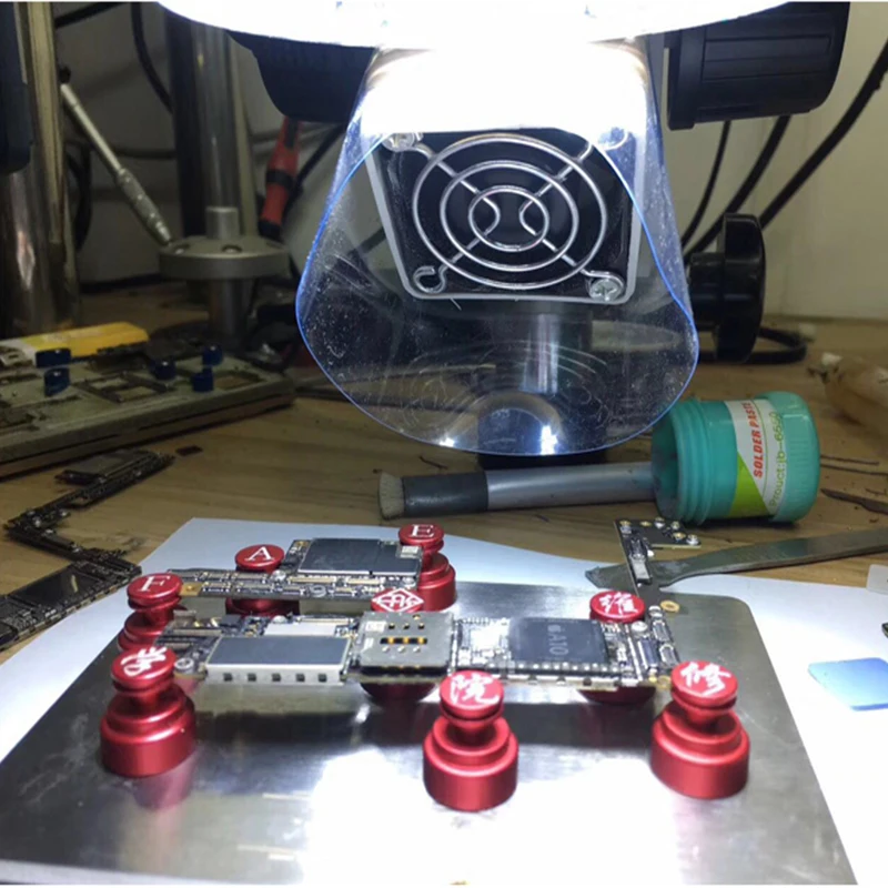 Микроскоп вытяжной вентилятор дымовая канифоль для пайки нефтяного газа поглотитель дыма экстрактор для мобильного телефона Mortherboard Repair