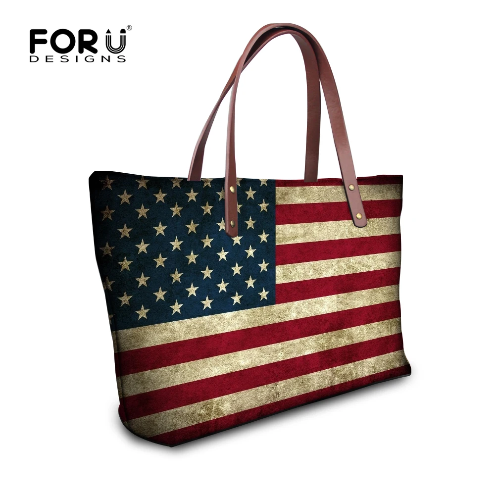 Forudesigns Fashion Uk Usa Canada Flags Print Women S Top Handle Bag Forudesigns Fashion Uk Usa Canada Flags Print Women S Top Handle Bag Large Handbag Luxury Las Single Totes Bolsa Feminina In Bags From