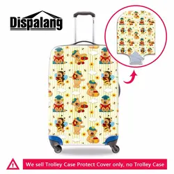Dispalang мультфильм Чемодан крышка милый кот эластичный чехол для чемодана спандекс чехлы для багажа с застежкой-молнией дорожный аксессуар