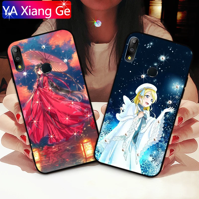 

Luxury Rhinestone Case For Asus Zenfone Max Pro M2 ZB631KL ZB633KL Glitter Silicone Case Coque Cover For Asus 5Z ZE620KL ZS620KL