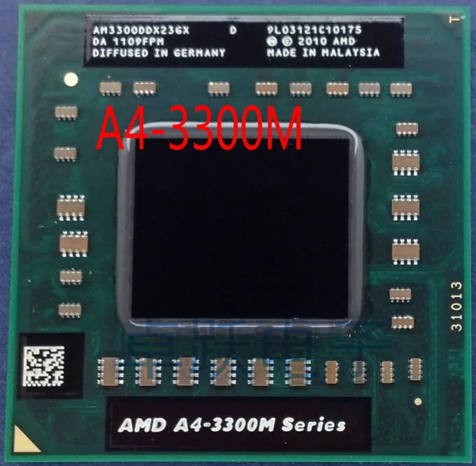 Процессор для AMD planform A4-3300M 2MB L2 cache 1,90 GHz Socket FS1 PGA722(AM3300DDX23GX A4 3300M 35W