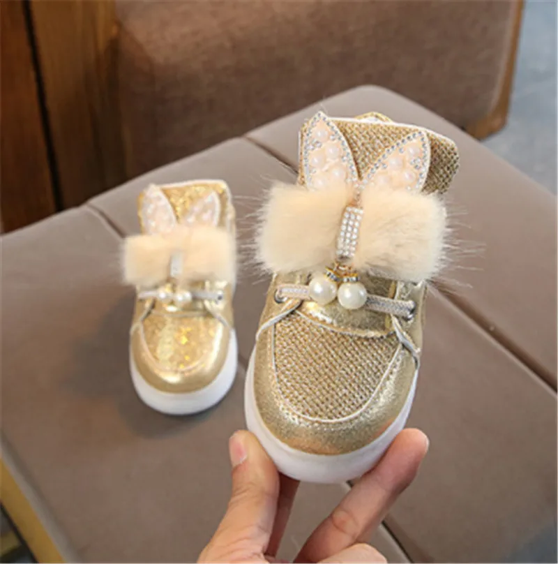 Модная детская обувь для девочек; легкие детские кроссовки с высоким верхом; обувь для маленьких девочек; размеры 21-30 - Цвет: 1