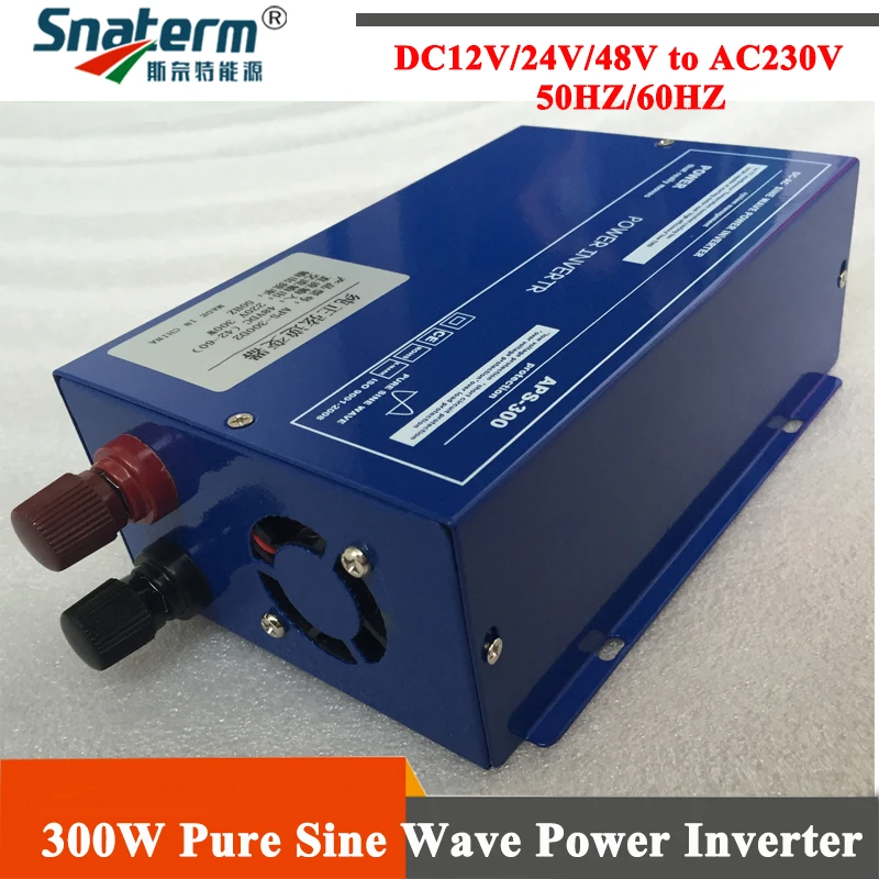 300 Вт Чистая Синусоидальная волна инвертор высокой частоты 50 Гц 60 Гц солнечный инвертор DC В AC преобразователь питания DC12V 24 в 48 в к AC230V