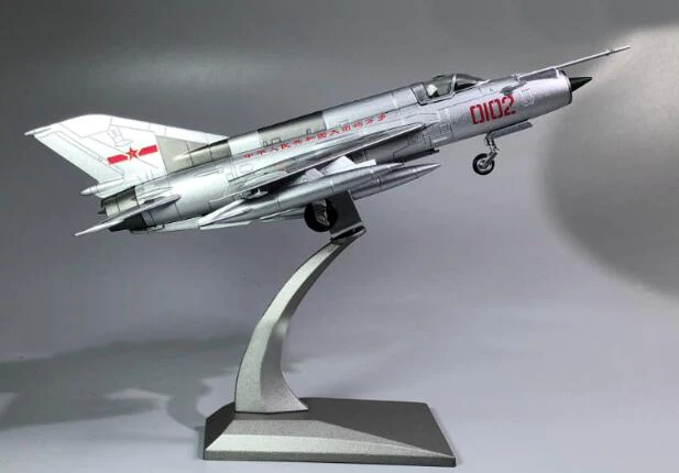 Редкое Специальное предложение 1/72 Китай ВВС J7(серия MiG 21) модель истребителя Коллекционная модель сплава