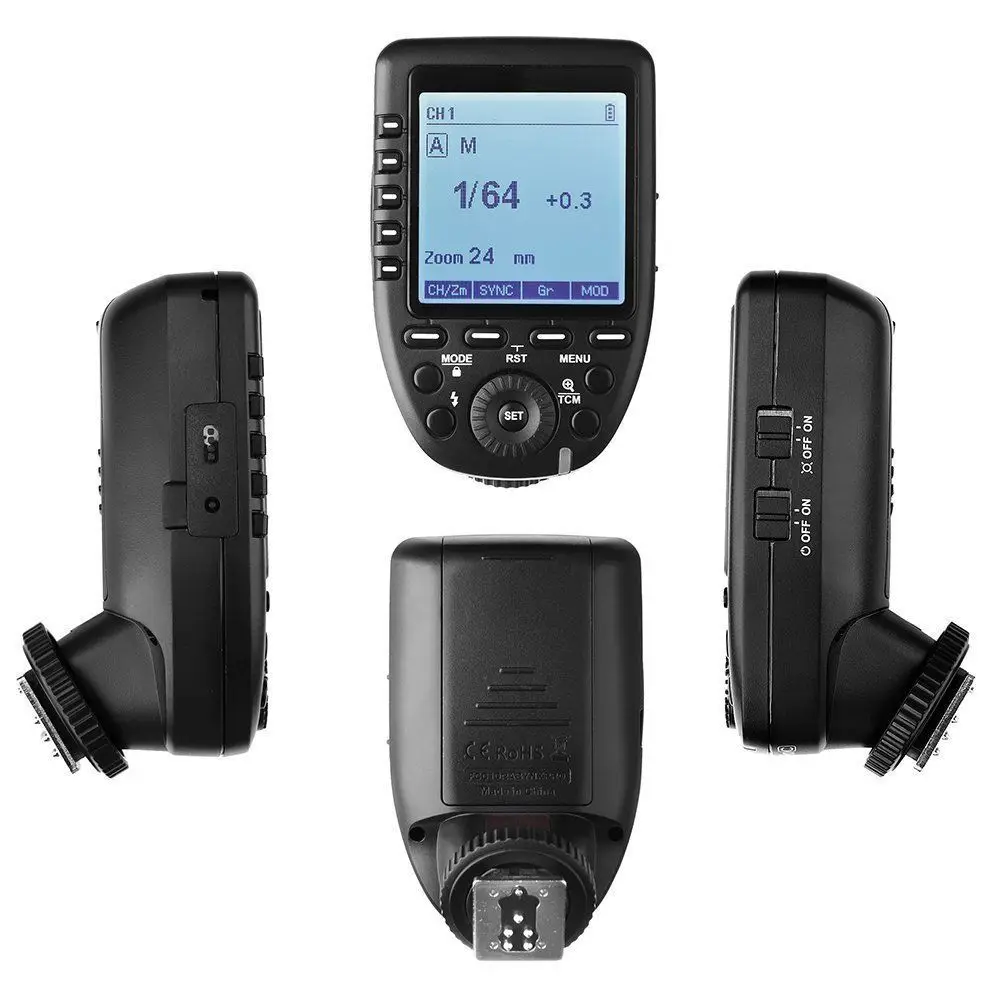  Godox XPro-C Wireless Flash Trigger Transmitter X System for Flash Support E-TTL II Auto HSS + 2PCS