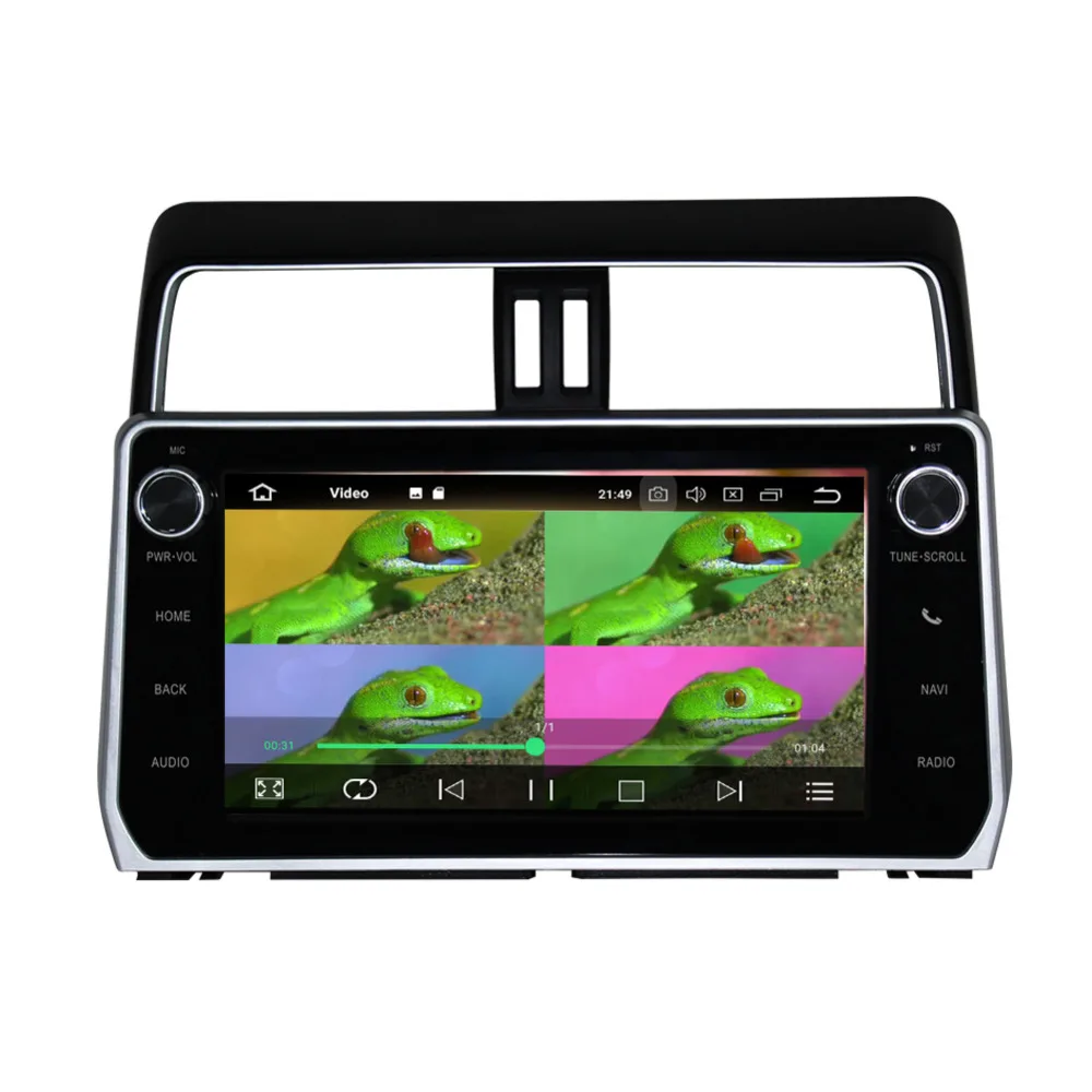 Discount 10.1 Inch IPS Screen 4GB+32GB Android Car GPS Radio Head Unit with Bluetooth For Toyota Prado/Prado 150 2018 Up Wifi OBD DAB+ 4