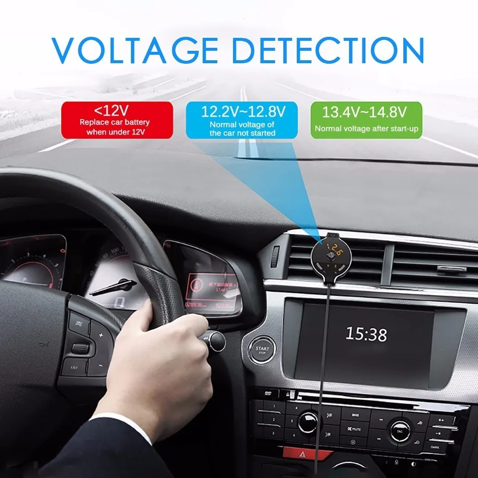 Bluetooth FM передатчик беспроводной модулятор громкой связи автомобильный комплект 3