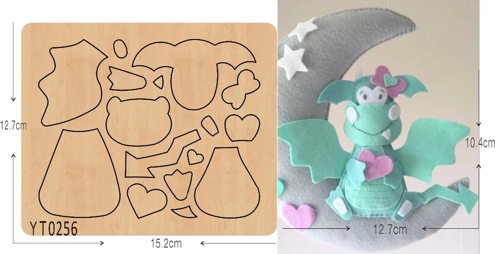 

Small flying dragon DIY cutting tool die /YT0256/Scrapbook mold