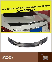 Углеродное волокно для заднего бампера боковые вентиляционные разветвители для Mercedes-Benz C-Class W205 Sport C63 C43 AMG Sedan