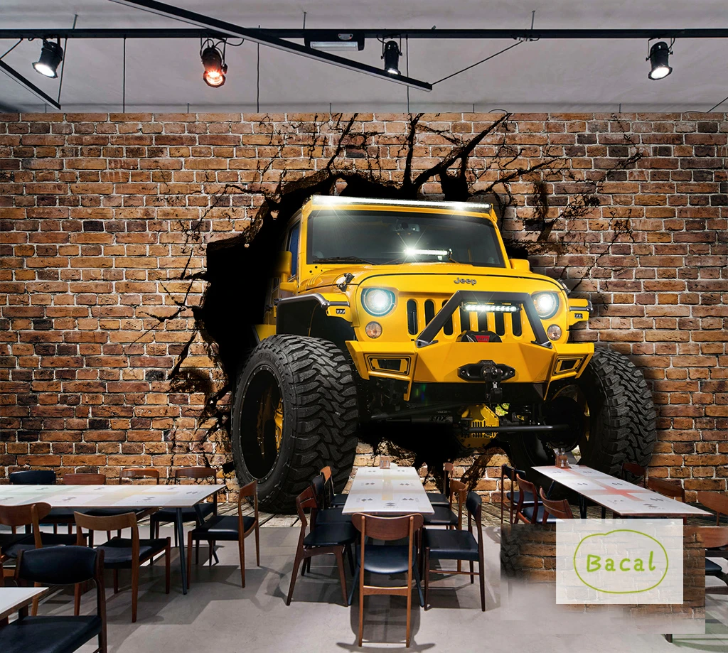 Yellow Car 3d Wallpaper