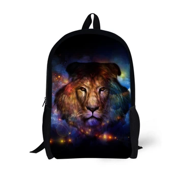 

Cool Animal Lion Print Children Schoolbag Primary School Bookbags For Student Boys Mochila 3D Galaxy Child Backpacksumka