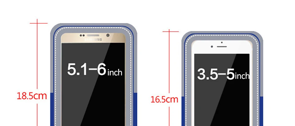 !ACCEZZ Gym Sports Running Armbands 4.75.8 inch For Oneplus 5 iPhone 7 6 8 Plus Xiaomi 6 Sport Bag Universal Phone Cover Holder (3)