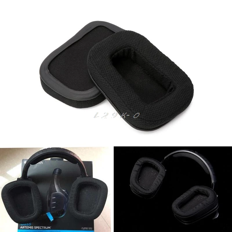 

Replacement Earpads Earmuff For Logitech G933 G633 Surround Gaming Headphones