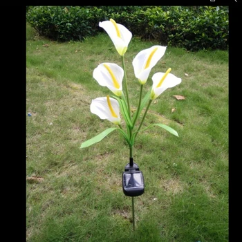 

Leadleds LED Solar Light Outdoor Waterproof decorative lamp For grass path way landscape garden artificial Calla flower lamp
