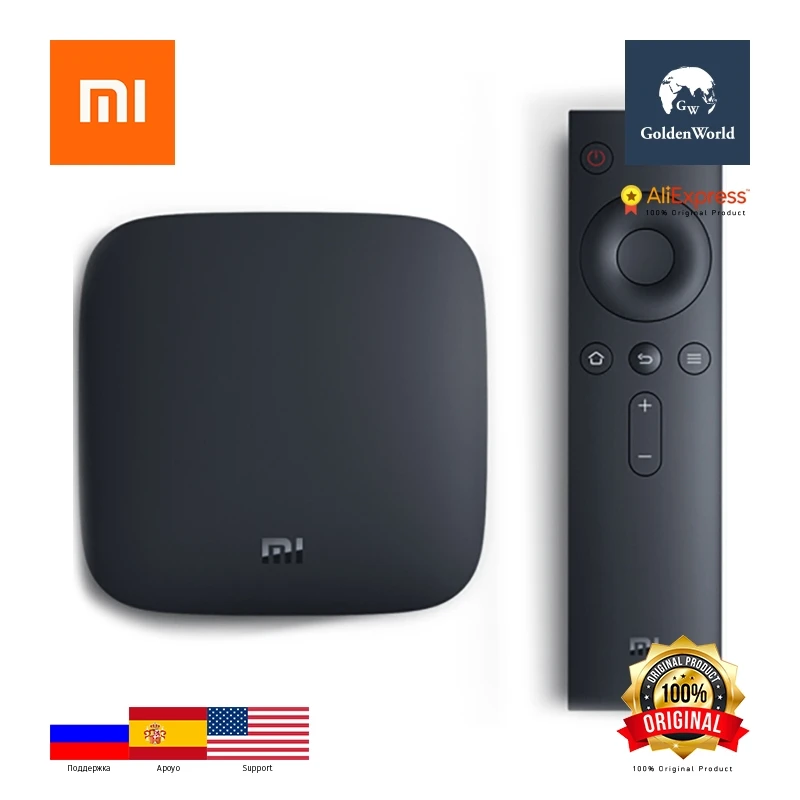 

Xiaomi Original Mi 3C TV Box Amlogic S905 Quad Core 64bit Android 5.0 2.4GHz / 5.0GHz Dual Band WiFi / Chinese Version