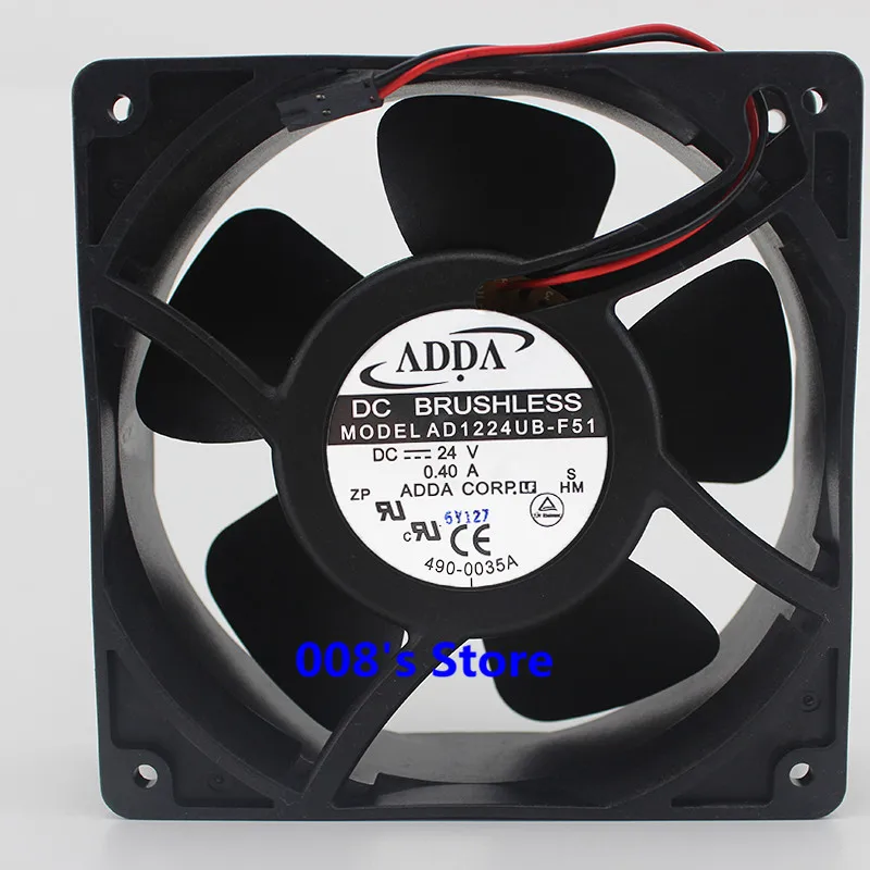 Процессор кулер вентилятор для ad1224ub-f51 12 см 120x120x38 мм DC 24 В 0.40a S HM инвертор Сервер охлаждающий 3200 об./мин. 120.24cfm 2 провода