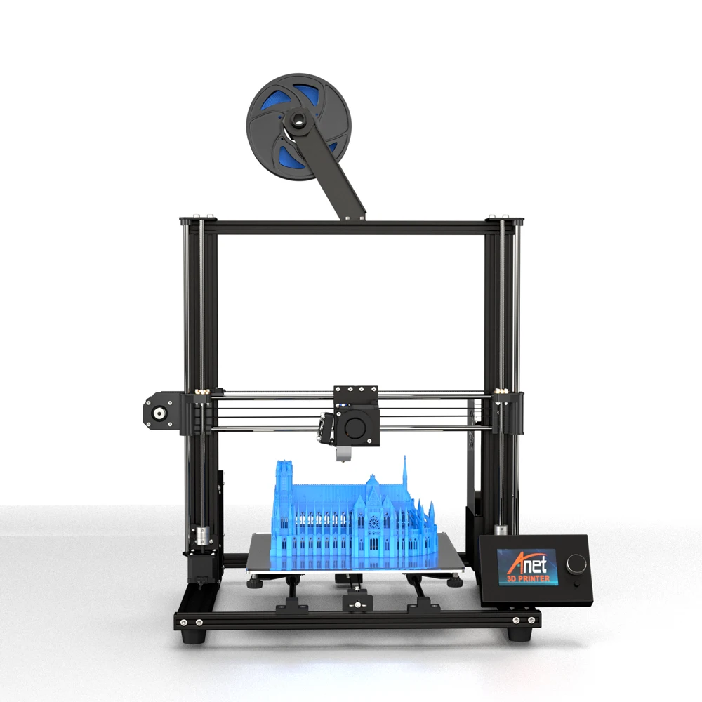 buy Anet A8 Plus Upgraded Motherboard DIY 3d Printer Kit Filament Autoloading Glass Panel Impresora 3d 300*300*350mm Size 3d Drucker