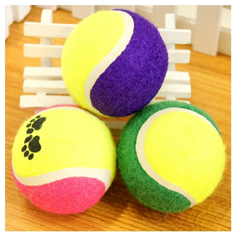 

D40T Creative Tennis Balls Dog Toys Run Fetch Throw Play Pet Supplies Chew Toy Dog Trainings Drop Shipping